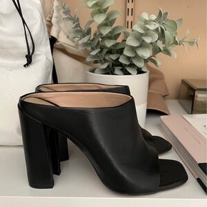 Zara leather mules
